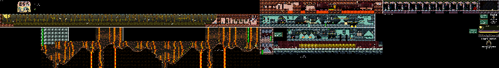 Thumbnail for a map of World 6 6-8: King Bowser's Castle for the SNES game Super Mario World 2: Yoshi's Island.