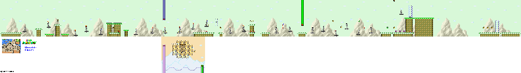 Thumbnail for a map of Chocolate Island 3 for the SNES game Super Mario World.