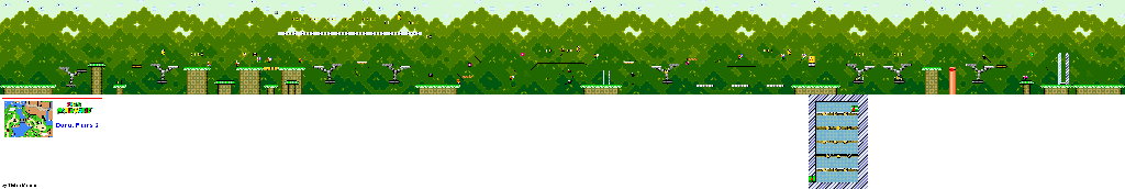 Thumbnail for a map of Donut Plains 3 for the SNES game Super Mario World.
