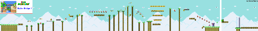 Thumbnail for a map of Twin Bridges Butter Bridge 1 for the SNES game Super Mario World.