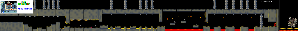 Thumbnail for a map of Valley Of Bowser Valley Fortress for the SNES game Super Mario World.