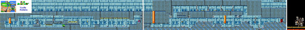 Thumbnail for a map of Vanilla Dome Vanilla Fortress for the SNES game Super Mario World.