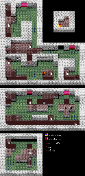 Thumbnail for a map of Athletown Sewers (J) for the SNES game Super Ninja Boy.