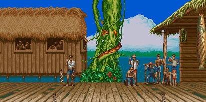 Thumbnail for a map of Brazil (Blanka) for the SNES game Super Street Fighter II: The New Challengers.