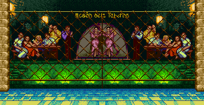 Thumbnail for a map of Spain (Vega) for the SNES game Super Street Fighter II: The New Challengers.
