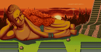 Thumbnail for a map of Thailand (Sagat) for the SNES game Super Street Fighter II: The New Challengers.