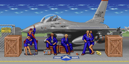 Thumbnail for a map of U.S.A. (Guile) for the SNES game Super Street Fighter II: The New Challengers.