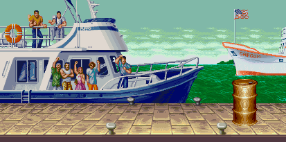 Thumbnail for a map of U.S.A. (Ken) for the SNES game Super Street Fighter II: The New Challengers.