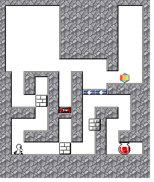 Thumbnail for a map of Stage 10-9 for the SNES game Sutte Hakkun.