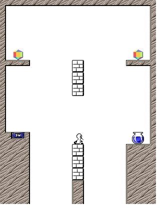Thumbnail for a map of Stage 3-1 for the SNES game Sutte Hakkun.