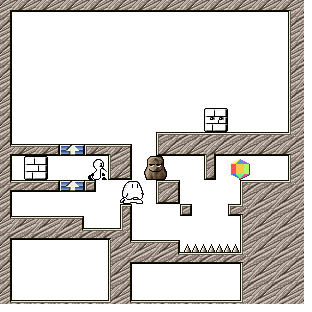 Thumbnail for a map of Stage 3-4 for the SNES game Sutte Hakkun.