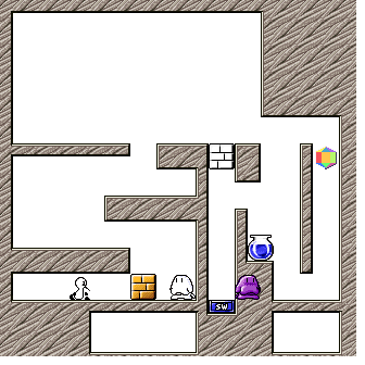 Thumbnail for a map of Stage 3-5 for the SNES game Sutte Hakkun.