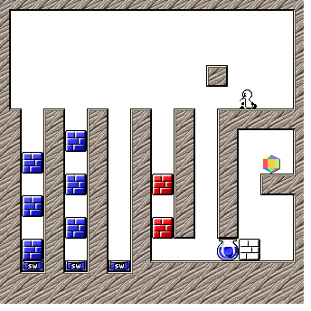 Thumbnail for a map of Stage 3-6 for the SNES game Sutte Hakkun.