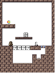 Thumbnail for a map of Stage 4-1 for the SNES game Sutte Hakkun.