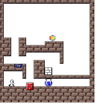 Thumbnail for a map of Stage 4-3 for the SNES game Sutte Hakkun.