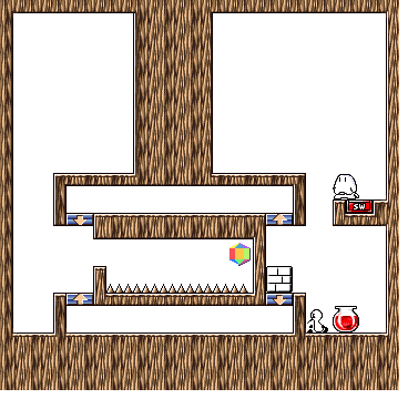 Thumbnail for a map of Stage 5-3 for the SNES game Sutte Hakkun.