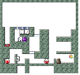 Thumbnail for a map of Stage 7-6 for the SNES game Sutte Hakkun.