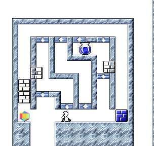 Thumbnail for a map of Stage 9-7 for the SNES game Sutte Hakkun.