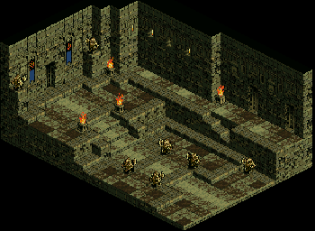 Thumbnail for a map of Amorika Castle Interior for the SNES game Tactics Ogre: Let Us Cling Together.