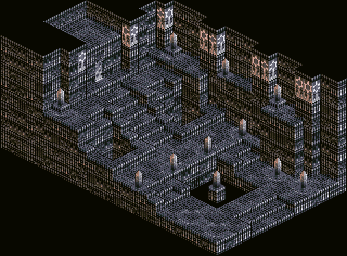 Thumbnail for a map of Banhamuba Temple for the SNES game Tactics Ogre: Let Us Cling Together.