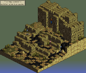 Thumbnail for a map of Banisha Castle Courtyard for the SNES game Tactics Ogre: Let Us Cling Together.