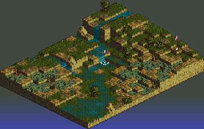 Thumbnail for a map of Botegen Plains for the SNES game Tactics Ogre: Let Us Cling Together.