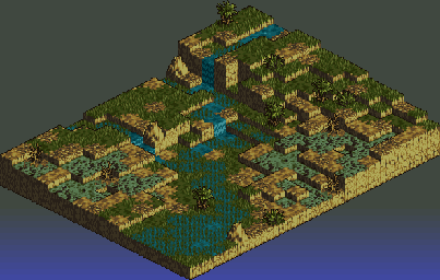 Thumbnail for a map of Botegen Plains (Unmarked) for the SNES game Tactics Ogre: Let Us Cling Together.