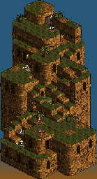 Thumbnail for a map of Eden 12F: Red Loop for the SNES game Tactics Ogre: Let Us Cling Together.
