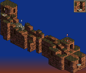 Thumbnail for a map of Eden 16F: Black Loop for the SNES game Tactics Ogre: Let Us Cling Together.