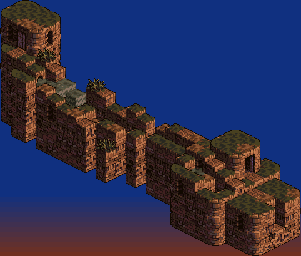 Thumbnail for a map of Eden 16F: Black Loop (Unmarked) for the SNES game Tactics Ogre: Let Us Cling Together.