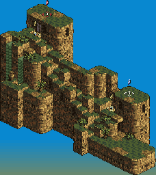 Thumbnail for a map of Eden 6F: Blue Loop for the SNES game Tactics Ogre: Let Us Cling Together.