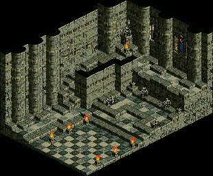 Thumbnail for a map of Fiduc Castle Interior for the SNES game Tactics Ogre: Let Us Cling Together.