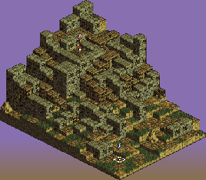 Thumbnail for a map of Fort Damsa for the SNES game Tactics Ogre: Let Us Cling Together.