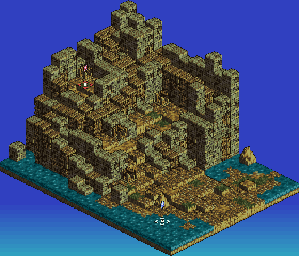 Thumbnail for a map of Fort Kadoriga for the SNES game Tactics Ogre: Let Us Cling Together.