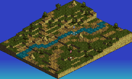 Thumbnail for a map of Gruborza Plains for the SNES game Tactics Ogre: Let Us Cling Together.