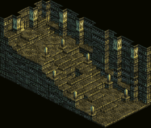 Thumbnail for a map of Hahnela Temple for the SNES game Tactics Ogre: Let Us Cling Together.