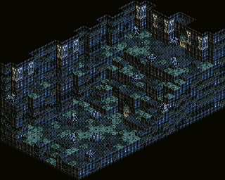 Thumbnail for a map of Hell Gate B1 for the SNES game Tactics Ogre: Let Us Cling Together.