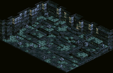 Thumbnail for a map of Hell Gate B3 (Unmarked) for the SNES game Tactics Ogre: Let Us Cling Together.