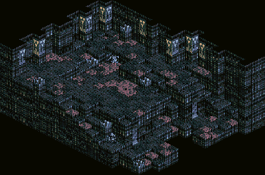 Thumbnail for a map of Hell Gate B30 (Unmarked) for the SNES game Tactics Ogre: Let Us Cling Together.