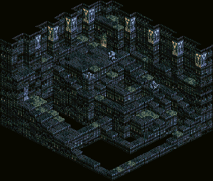 Thumbnail for a map of Hell Gate B45 (Unmarked) for the SNES game Tactics Ogre: Let Us Cling Together.