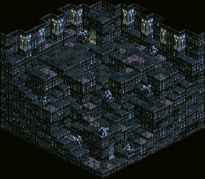 Thumbnail for a map of Hell Gate B70 (Unmarked) for the SNES game Tactics Ogre: Let Us Cling Together.