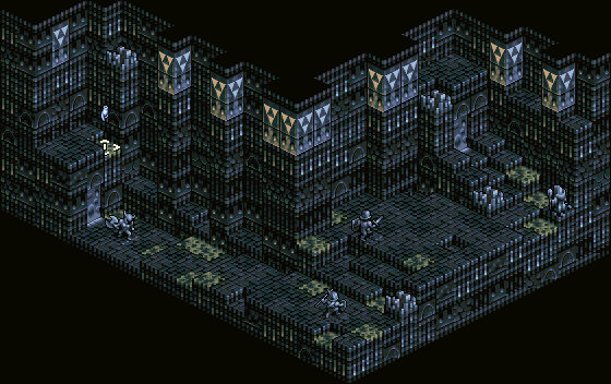 Thumbnail for a map of Hell Gate B75 for the SNES game Tactics Ogre: Let Us Cling Together.