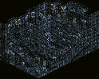 Thumbnail for a map of Hell Gate B85 (Unmarked) for the SNES game Tactics Ogre: Let Us Cling Together.