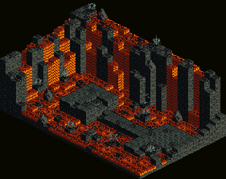 Thumbnail for a map of Hell Gate Last Floor for the SNES game Tactics Ogre: Let Us Cling Together.