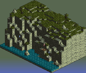 Thumbnail for a map of Lanbees Hill for the SNES game Tactics Ogre: Let Us Cling Together.