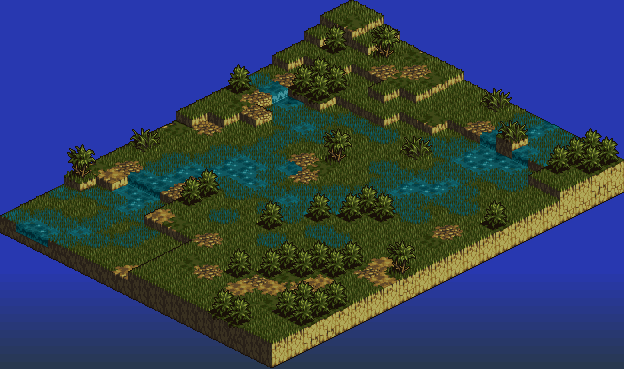 Thumbnail for a map of Swanzi Forest (Unmarked) for the SNES game Tactics Ogre: Let Us Cling Together.