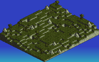 Thumbnail for a map of Tanmas Hill (Unmarked) for the SNES game Tactics Ogre: Let Us Cling Together.