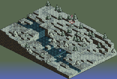 Thumbnail for a map of Vahanna Plateau for the SNES game Tactics Ogre: Let Us Cling Together.