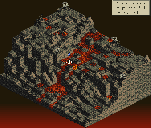 Thumbnail for a map of Wyoburi Volcano for the SNES game Tactics Ogre: Let Us Cling Together.