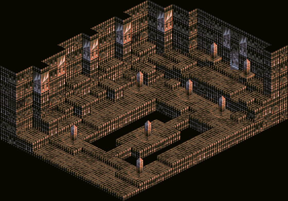 Thumbnail for a map of Zoshonell Temple for the SNES game Tactics Ogre: Let Us Cling Together.